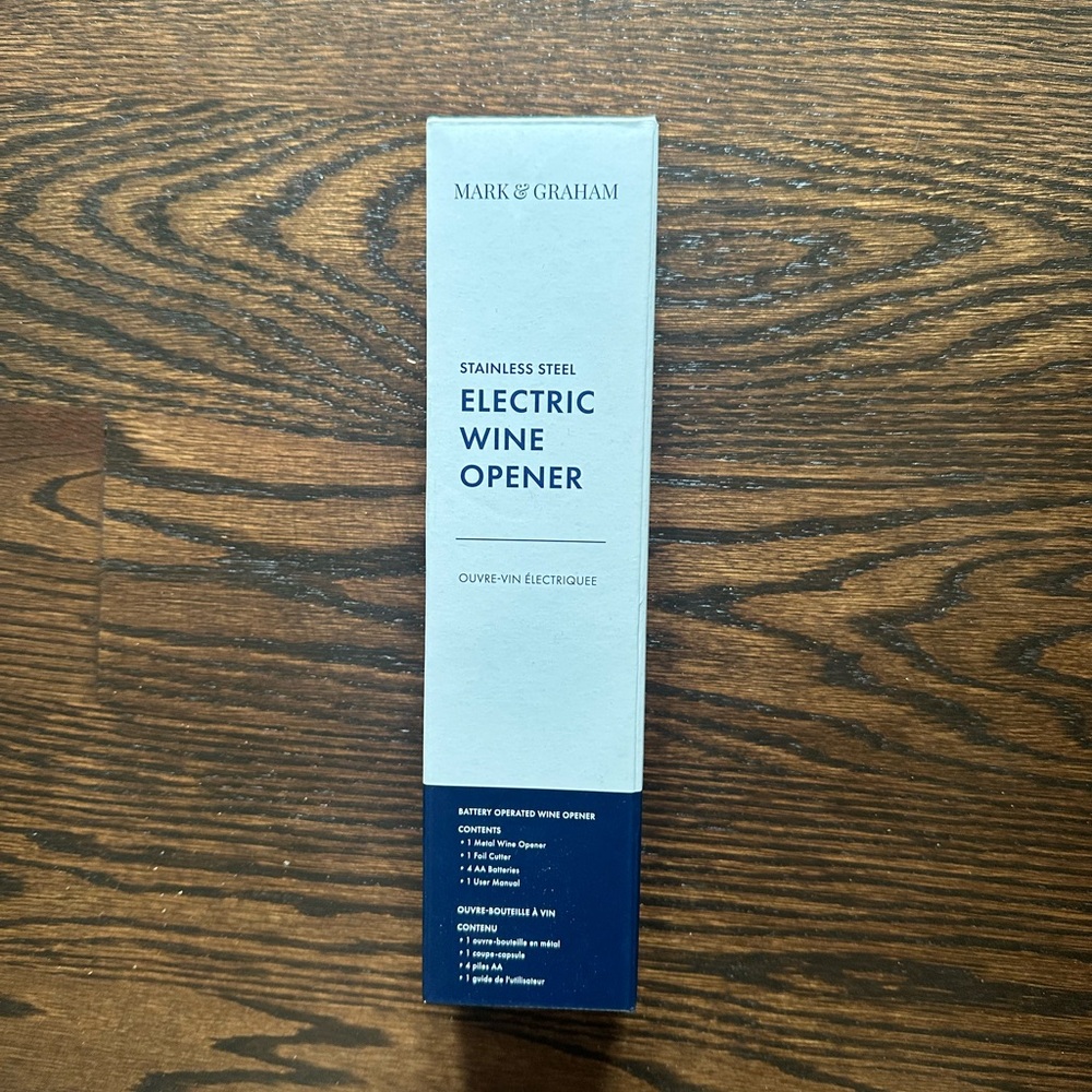 Mark & Graham Stainless Steel Electric Wine Opener